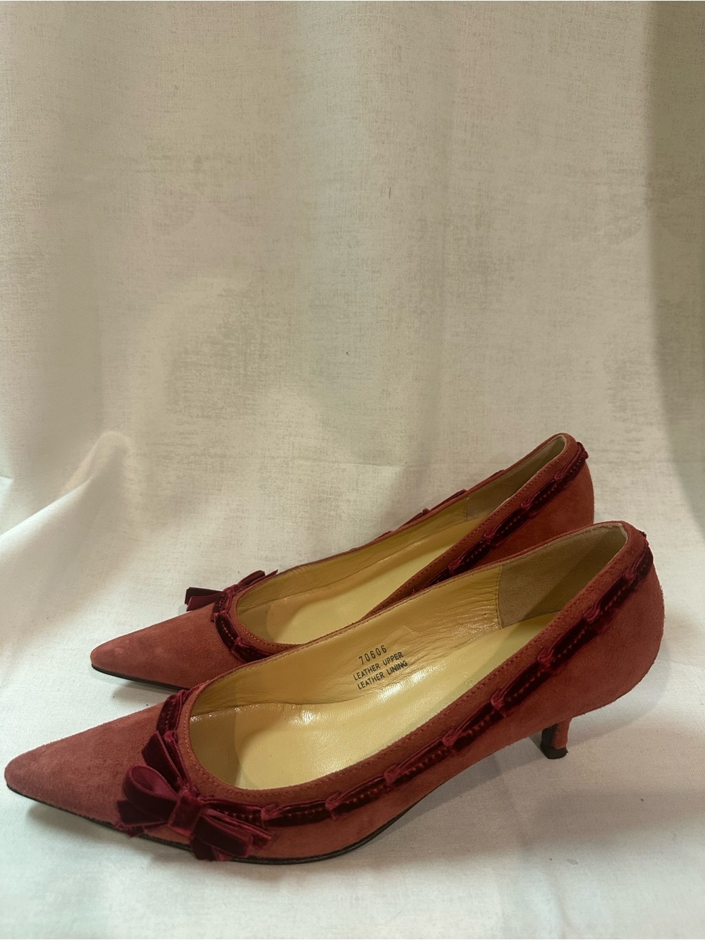 J Crew Ruched Velvet Heel Size 6.5